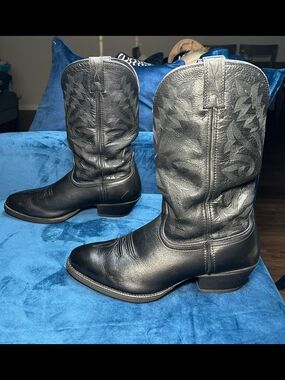 Twisted X Black Leather Boots Western Cowboy Boots Size 10.5D MWT 0001 Ret. $205